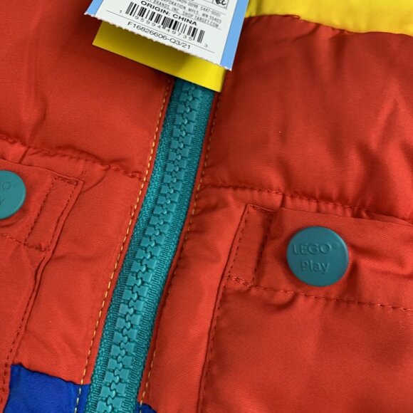 Lego x Target Newborn Puffer Jacket Baby Boy Coat Vest Color Block - Picture 4 of 8